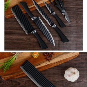 2285 Stainless Steel Knife Set With Chef Peeler And Scissor (6 Pieces)