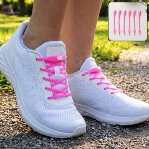 Stretchable Silicone Shoelaces No Tie Elastic Laces For Sneakers (6 Pc)