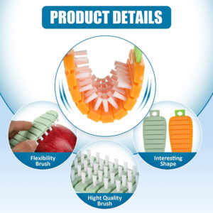 Plastic Fruit Vegetable Brush (1 Pc)